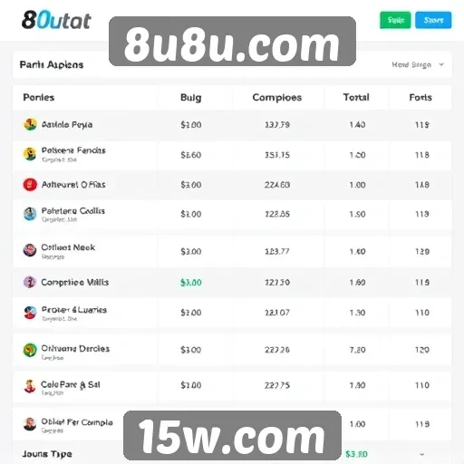 Comparação entre 8u8u.com e outros sites de jogos
